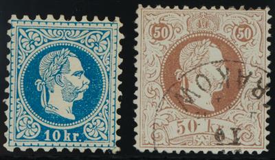 gestempelt/*/** - Schöne Sammlung Österr. Ausg. 1850/1957 - u.a. Nr. 10 I, - Stamps