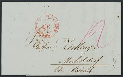 Poststück - 8 Briefe aus Schweizer Kantonen 1815/1855 - u.a. "GENEVE/17/Janer/1815", - Známky