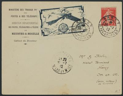 Poststück - Kl. Partie Frankreich frühe Flugpostbelege aus 1910/1919, - Známky