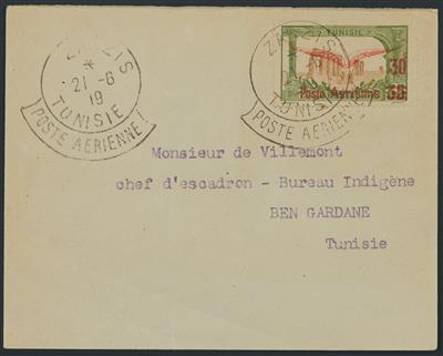 Poststück/* - Kl. Partie frühe Flugpostbelege Frankreich 1922/ 1924, - Briefmarken