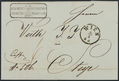 Poststück - Österr. 1809/66 - 33 meist vorphil. Briefe Exoffo v. WIEN etc. nach Steyr, - Briefmarken