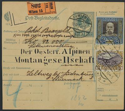 Poststück - Österr. 1916 Postbegleitadresse - Známky