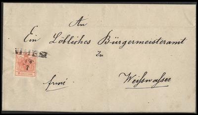 Poststück - Österr. Ausg. 1850, - Briefmarken