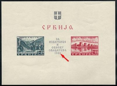 ** - D. Bes. Serbien Block Nr. 2 I, - Stamps