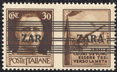 ** - D. Bes. Zara Nr. 32/34, - Briefmarken