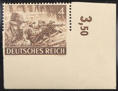 ** - D. reich Mi. Nr. 832 Uu (4 Pfg. Tag - Stamps