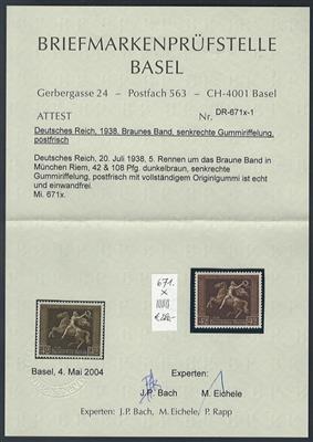 **/*/gestempelt/Briefstück/Poststück - Reichh. Sammlung D.Reich 1937/1945, - Briefmarken