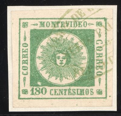 gestempelt/Briefstück/* - Kl. Partie Uruguay 1858/59 in sehr schöner Qualität, - Stamps