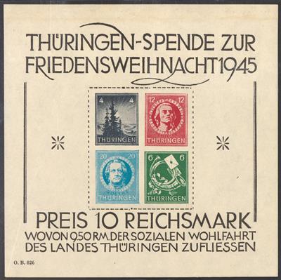 gestempelt/**/*/Briefstück/Poststück - Reichh. Sammlung Sowjetische Zone, - Francobolli