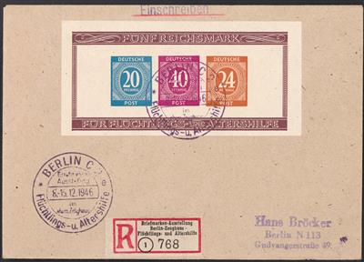 Poststück - Deutschland - All. Bes. (Gemeinschaftsausg.) Block - Stamps