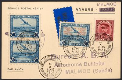 Poststück - Partie Flugpost div. Europa, - Stamps