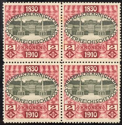 ** - Österr. Monarchie Nr. 175(2K Ausg. 1910) im Viererblock, - Stamps