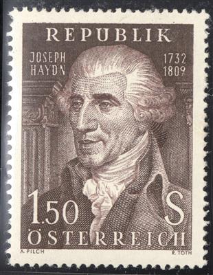 ** - Österr. Nr. 1083PI (Haydn Probedruck in BRAUN), - Známky