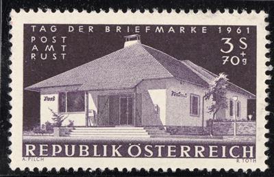 ** - Österr. Nr. 1142P (Tag der Briefmarke 1961 als Probedruck in DUNKELGRAUVIOLETT), - Známky
