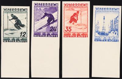 (*) - Österr. Nr. 623PU/26PU (FIS II) je vom Bogenunterrand, - Briefmarken