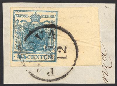 Briefstück/gestempelt - Lombardei Venetien Nr. 5, - Briefmarken