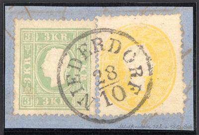 Briefstück - Österr. - Abstempelungen auf Ausgabe 1858 Tirol, - Briefmarken