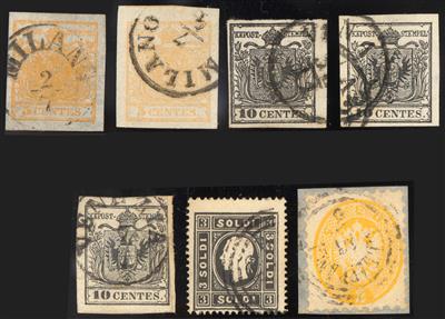gestempelt/Briefstück - Sammlung Lombardei und Venetien, - Stamps