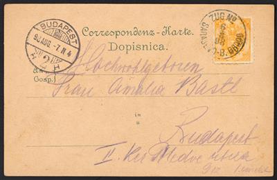 Poststück - Bosnien Partie mit Postkarten mit div. Stempeln der Bahn- und Schaffnerpost ab 1898, - Známky