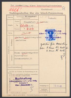 Poststück - Interessante Partie Poststücke Österr. meist II Rep. mit Bezug Fürstenfeld (Steiermark), - Briefmarken