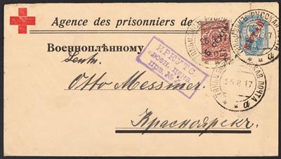 Poststück - Österr. Feldpost WK I/Rußland/China - hochinteress. Partie Kriegsgefangenenpost meist aus Sibierien, - Briefmarken
