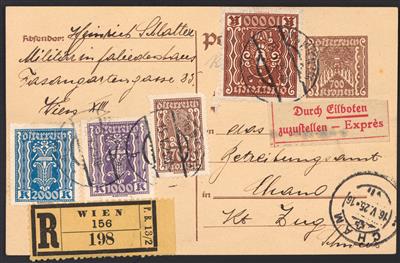 Poststück - Österr. I. Rep., - Briefmarken