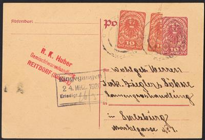 Poststück - Österr. I. Rep., - Briefmarken