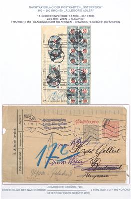 Poststück - Österr. I. Rep., - Briefmarken