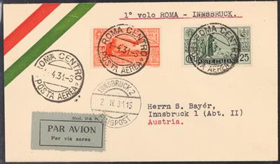 Poststück - Österr./Italien 1931, - Stamps