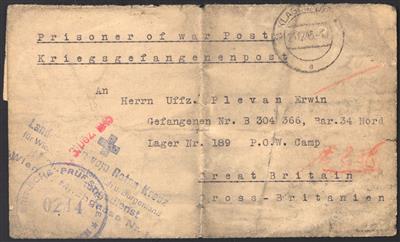 Poststück - Österreicher in britischer Kriegsgefangenschaft in GB um 1945, - Stamps
