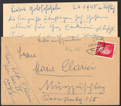 Poststück - Steiermark 1945 ca. 55 Belege u.a. aus Pöllau, - Briefmarken