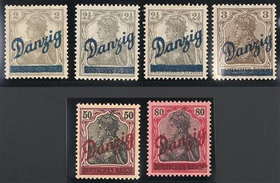 */gestempelt - Sammlung Danzig u.a. mit"Großem Innendienst" * mehrfach sign. (u.a. Schüler Köhler und Gamper), - Stamps