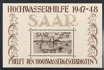 **/gestempelt - Sammlung Saarland - meist ** gesammelt u.a. mit Bl. Nr. 1/2 **, - Stamps