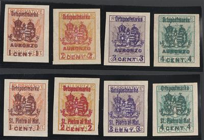 (*) - Österr. Feldpost - Ausg. für Italien - Ortspostmarken kompl., - Briefmarken