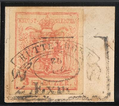 Briefstück - Österr. Ausg. 1850 - Abstempelungen NÖ, - Známky