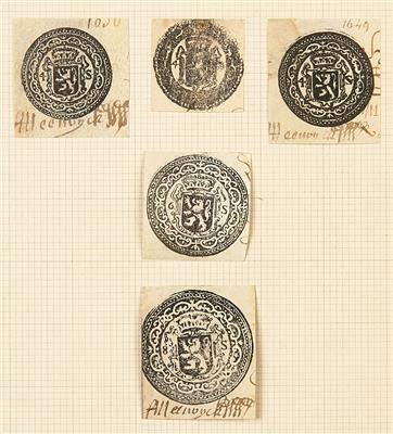 Briefstück - Österr. - Fiskalphilatelie- Reichh. Sammlung Signetten des Brabant aus ca. 1688/1795, - Briefmarken