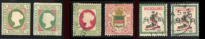 gestempelt/*/(*) - altd. Staaten - Sammlung Helgoland, - Briefmarken