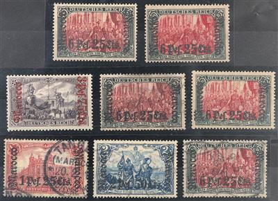 gestempelt/* - D. Auslandspostämter - Sammlung D. Post in Marokko, - Briefmarken