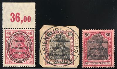 gestempelt/*/Poststück - Sammlung D. Abstimmungsgebiete mit Marienwerder, - Stamps