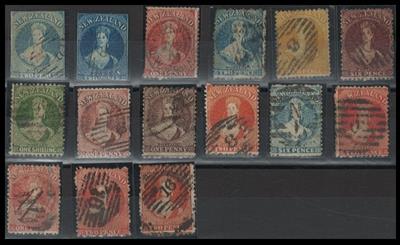 gestempelt/*/** - Sammlung Neuseeland ab ca. 1864, - Briefmarken