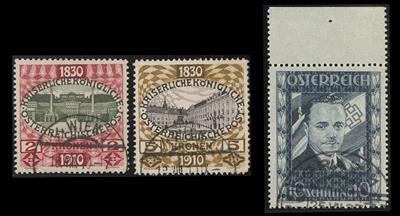 gestempelt - Sehr schöne Sammlung  Österr. Ausg. 1850/1937 m. Portom u. Ztgsstplm., - Stamps