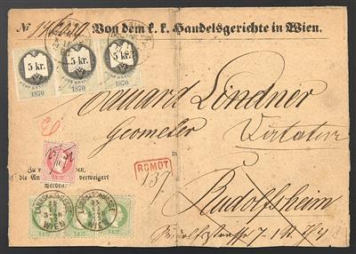 Poststück/Briefstück - Österr. - Partie Poststücke Ausg. 1867, - Francobolli