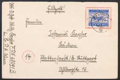 Poststück - D. Feldpost Nr. 11B auf - Francobolli