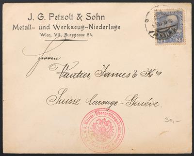 Poststück - Neubau Ausg. 1908 über 25 Bedarfsbelege, - Briefmarken