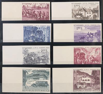 ** - Österr.   ANK. Nr. 1186 U/ 1193 U (UPU) Wien 1964 - kpl. ungezähnt, - Briefmarken