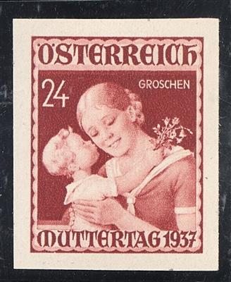 ** - Österr. Muttertag 1937 ungezähnt postfr. Prachtstück (ANK. Nr. 638 U), - Známky
