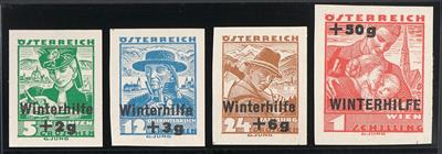 ** - Österr. W. H. II ungezähnte postfr. Prachtstücke(ANK. Nr. 613/616 U), - Stamps