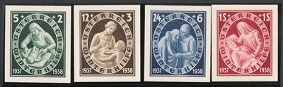 ** - Österr. W. h. IV ungezähnte postfr. Prachtstücke(ANK. Nr. 642/645 U), - Briefmarken