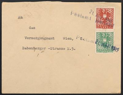 Poststück - Österr. 1945 - Stempelprovisorium von HARLAND vom 21.8. 1945 nach Wien, - Stamps