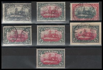 .gestempelt/*/Briefstück - Partie D. Post im Ausland mit D. Kolonien u.a. mit D. Ostafrika, - Briefmarken